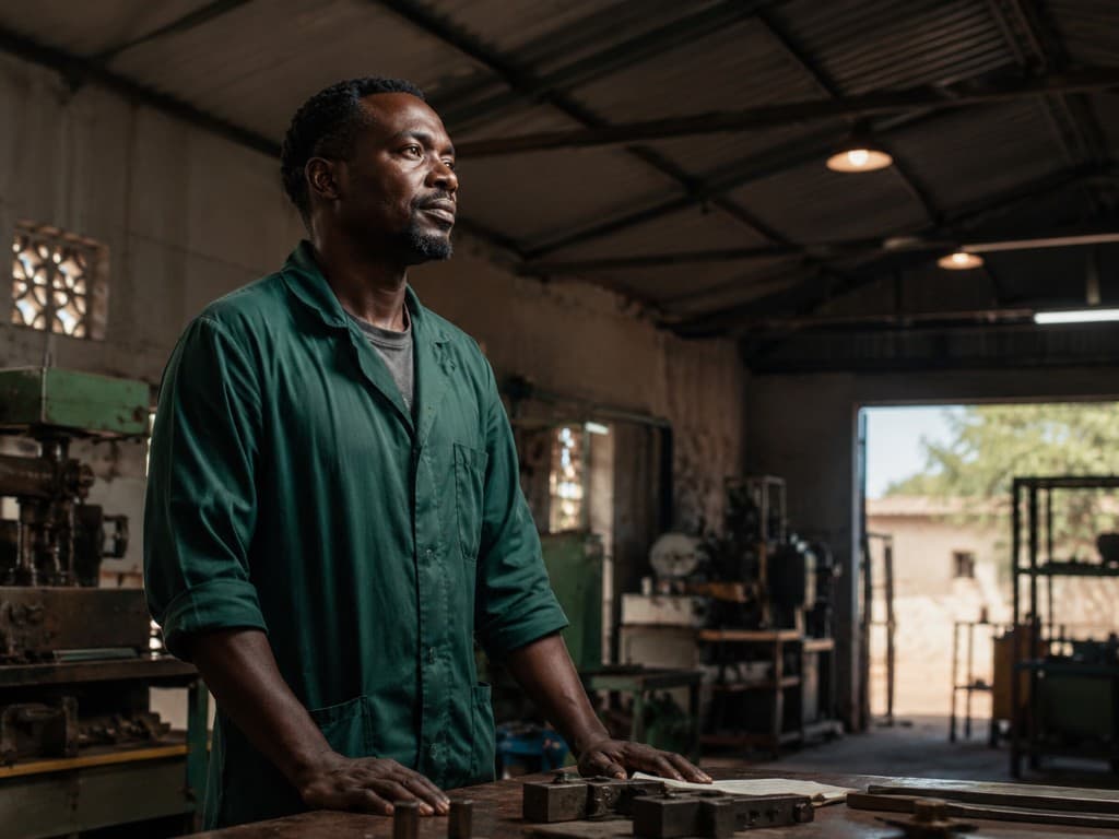 Workshop owner considering clean energy opportunity